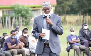 Former Uasin Gishu County Commissioner Abdirisak Jaldesa who has been moved from Baringo to Mombasa.