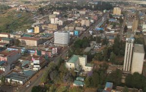 Aerial view of Eldoret city