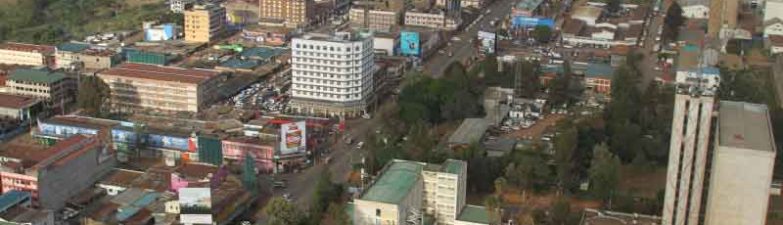 Aerial view of Eldoret city
