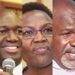 A collage of Prof. Julius Bito, Amb. Sarah Serem and Caleb Kositany.