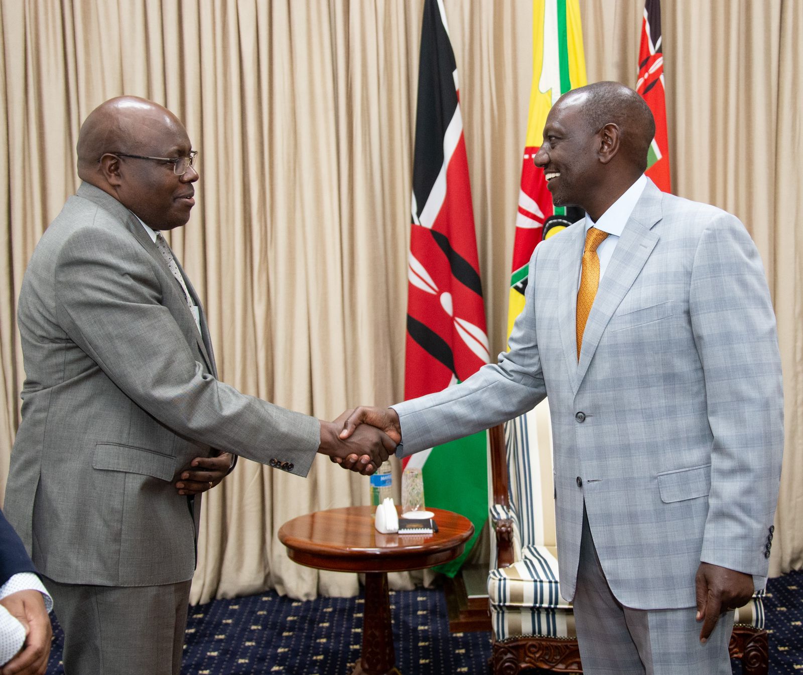 President Ruto with Joseph Nkakirutimana, at State House Nairobi on March 17, 2023.