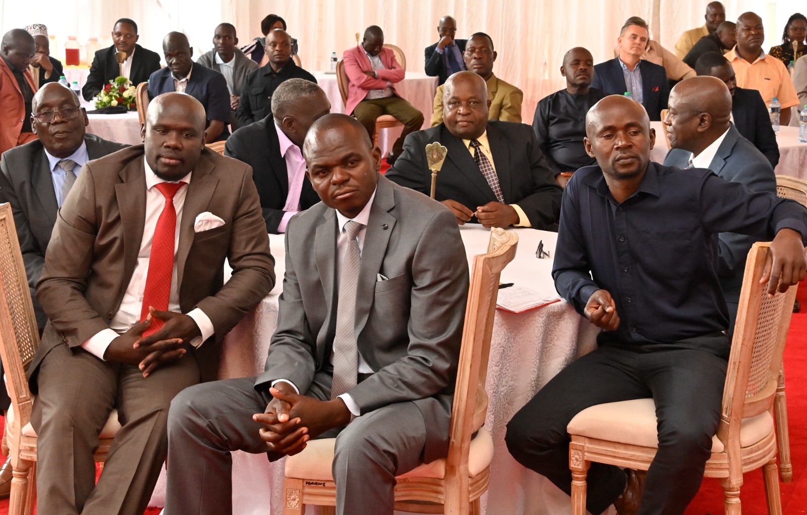 Some of the Trans Nzoia leaders during the State House meeting.