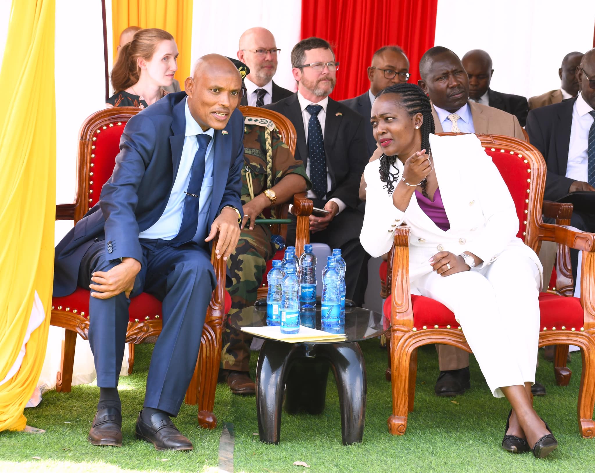 DCI DCI Director Mohamed Amin with Environment CS Roselinda Soipan Tuya .