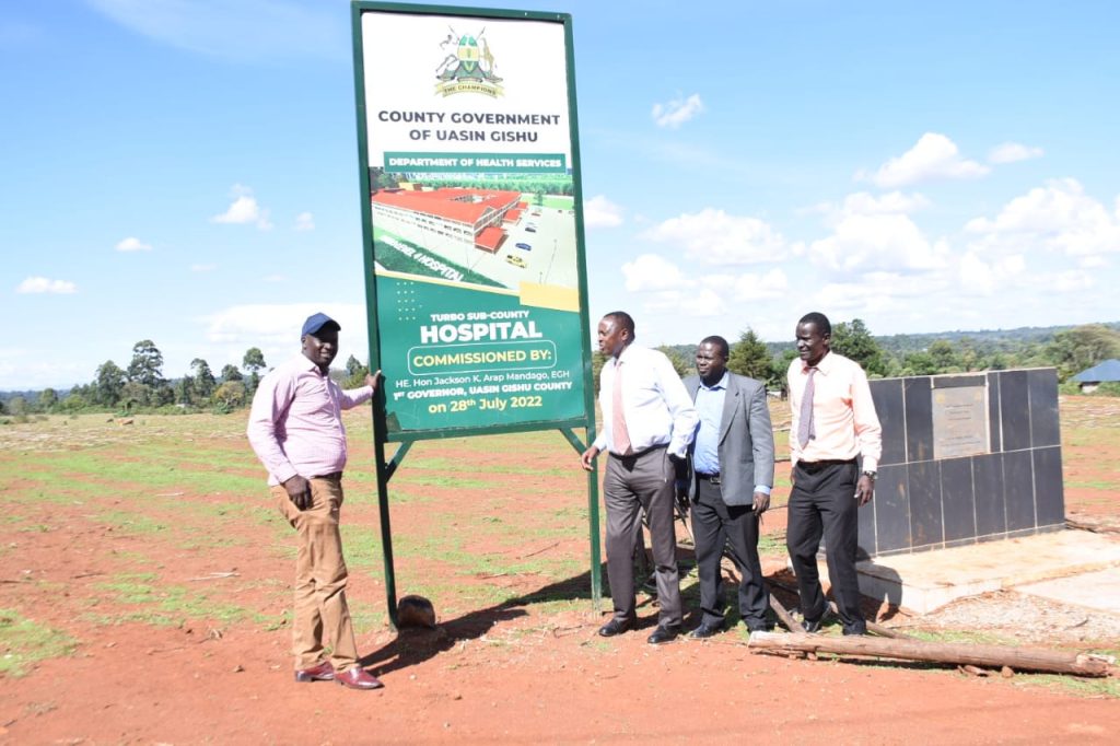 The site for proposed Level 5 Hospital in Tiret, Turbo Sub County.