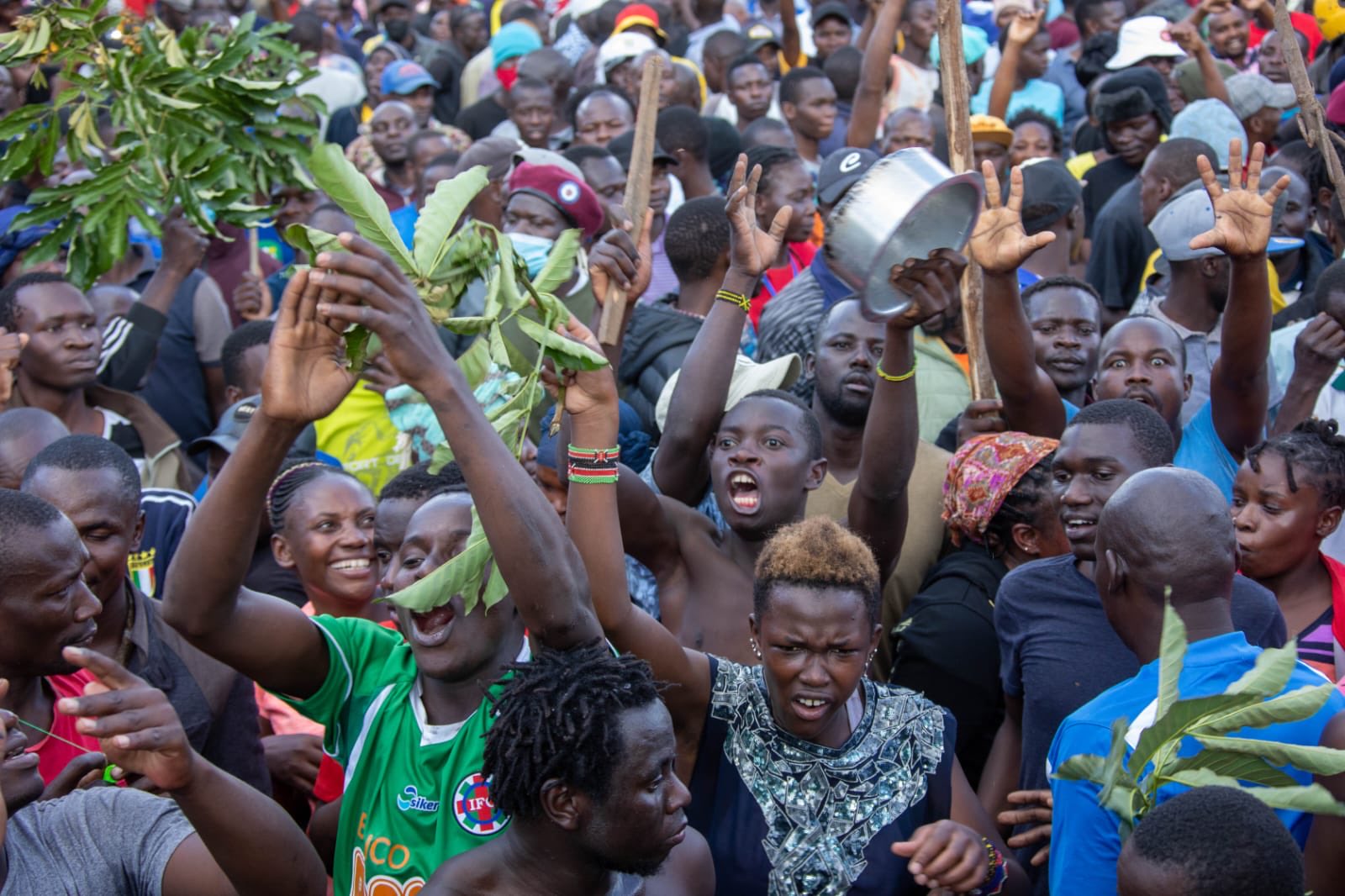 Some of the Azimio supporters during protests in Nairobi on March 27, 2023. Photo/The ODM Party 