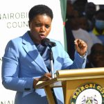 Health CS Speaks during the event.
