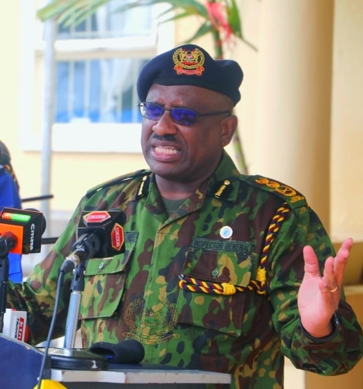 Inspecto General of Police Japhat Koome. Phoo/NPS