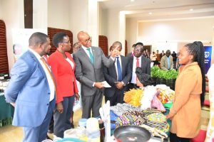 Eng. Cheruto with Stanbic Bank CEO Dr Joshua Oigara at a recent event.