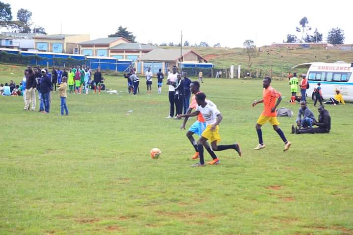 Selected players during their training.