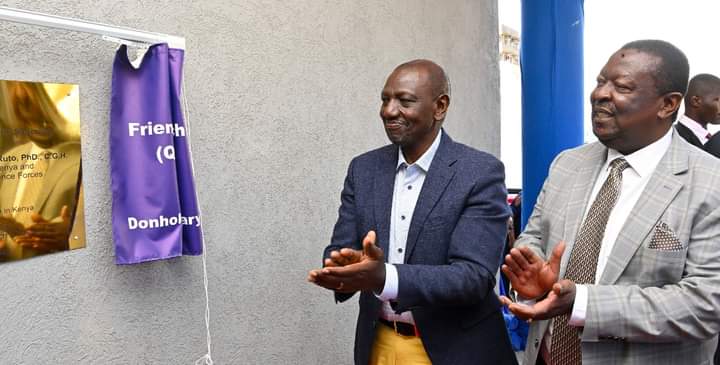 President Ruto during the opening of the church on April 23, 2023.