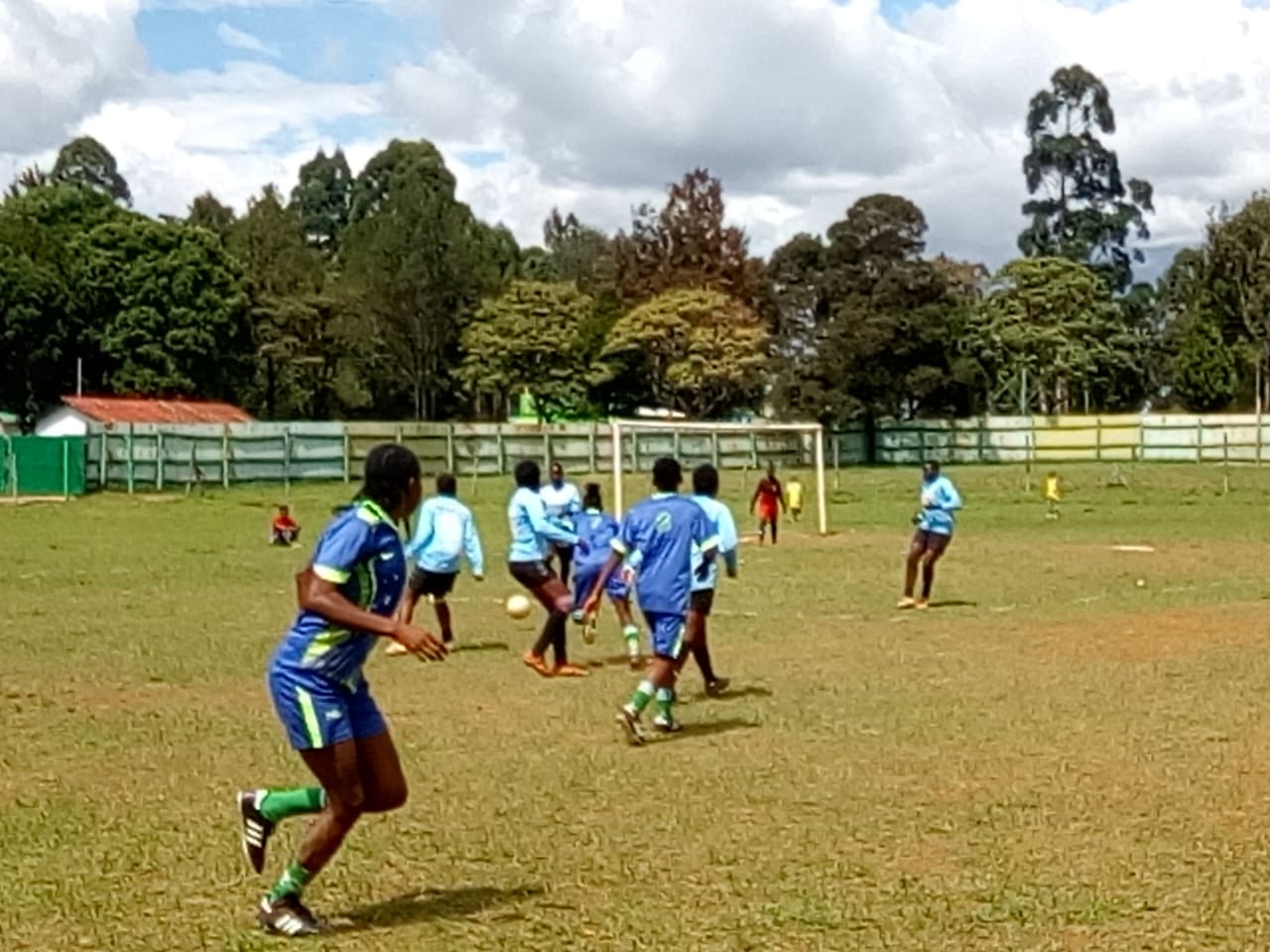 Part of the action during the game at the Eldoret ASK Show Ground 