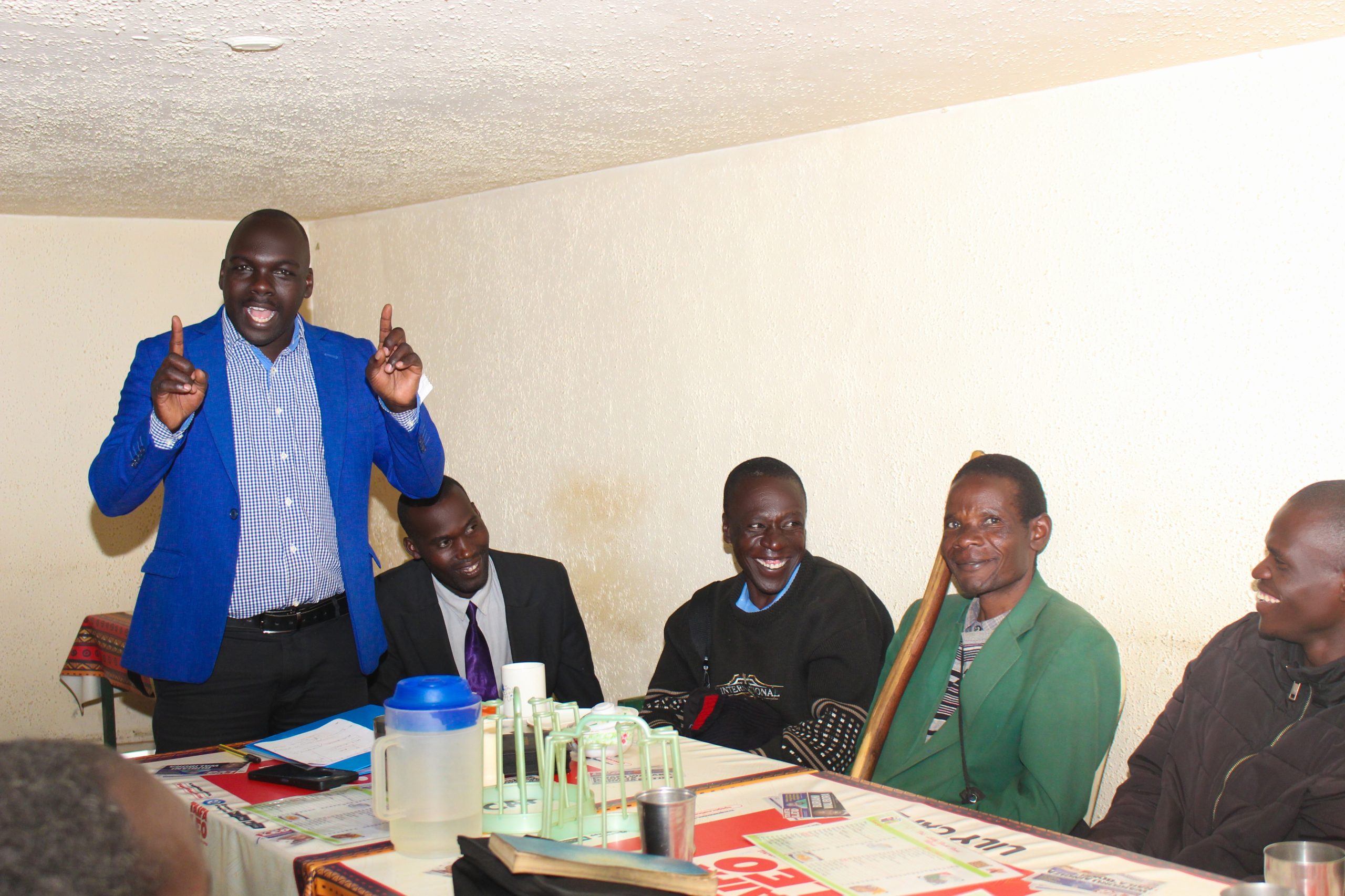 Michael Kirwa during a recent meeting in Eldoret. Photo/Michael Kirwa.