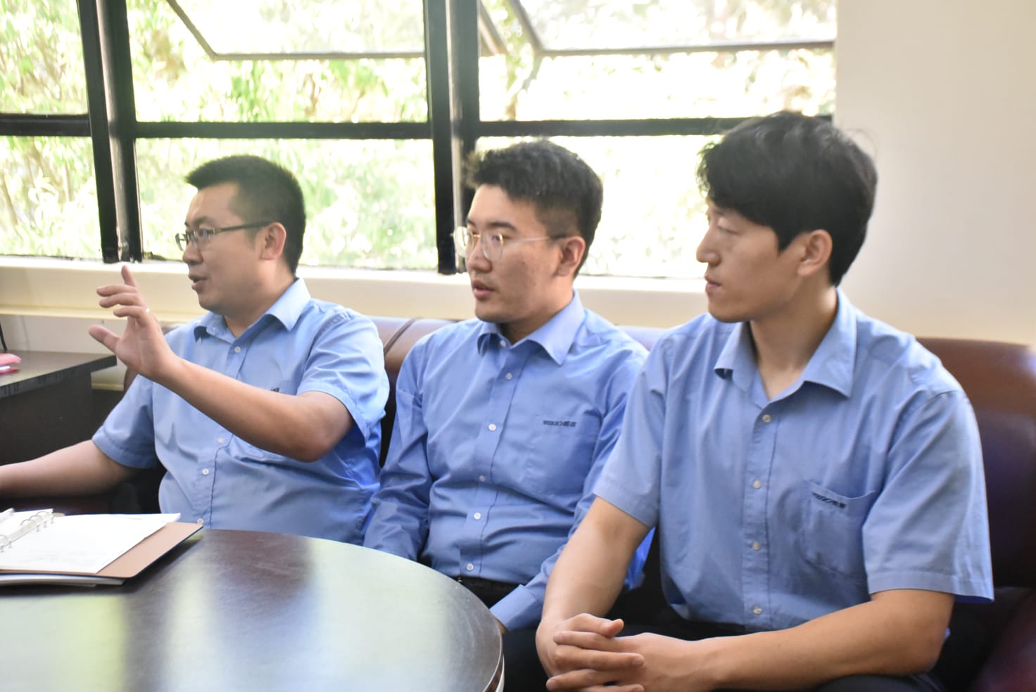 Part of the delegation from Weigao Medical International Company.