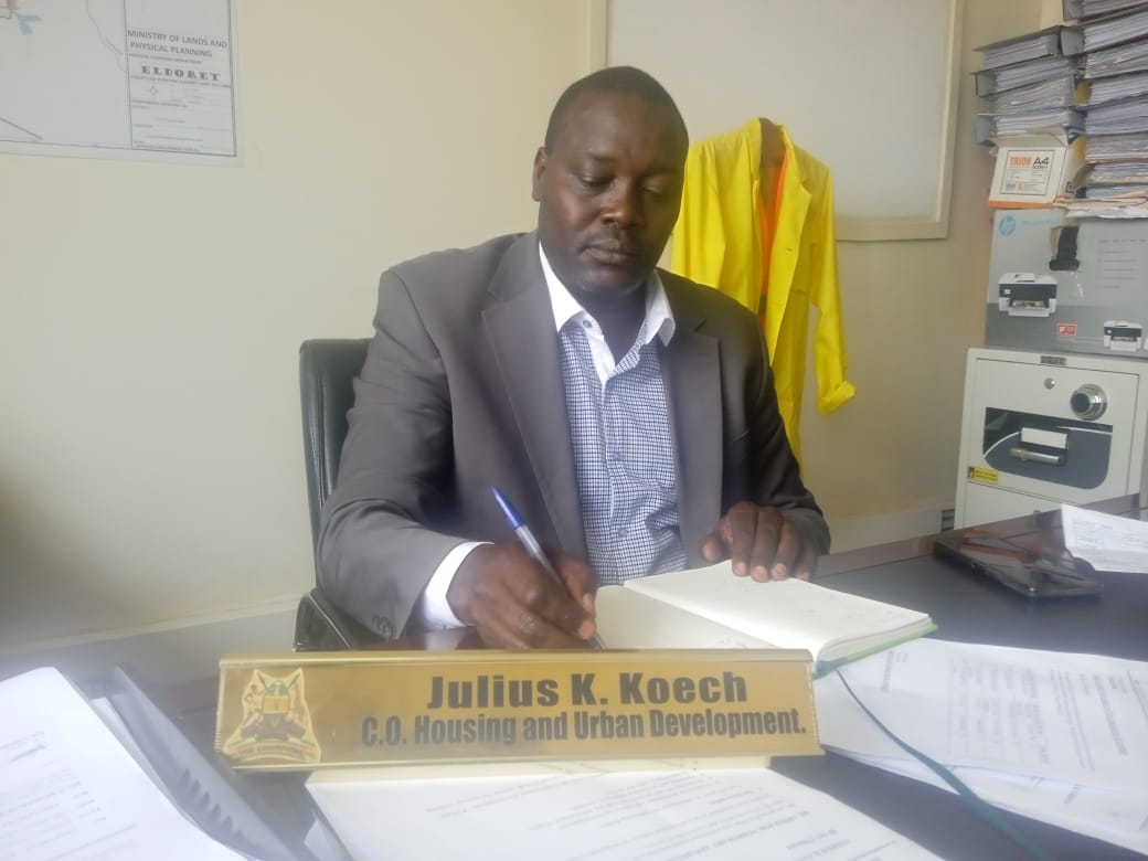 Housing and Urban Development Chief Officer Julius Koech.