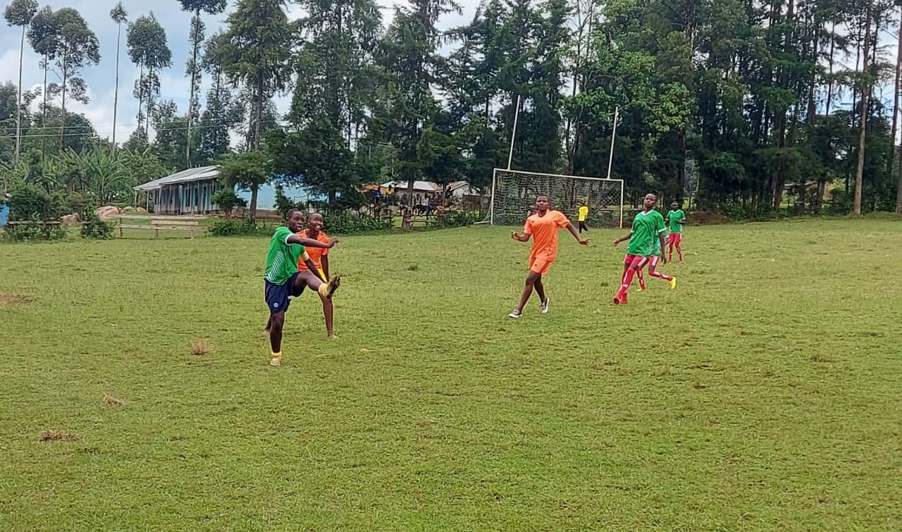 Part of the action during the game.