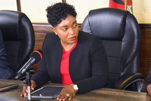 Health CS Dr Susan Nakhumicha at the event on April 24, 2023.
