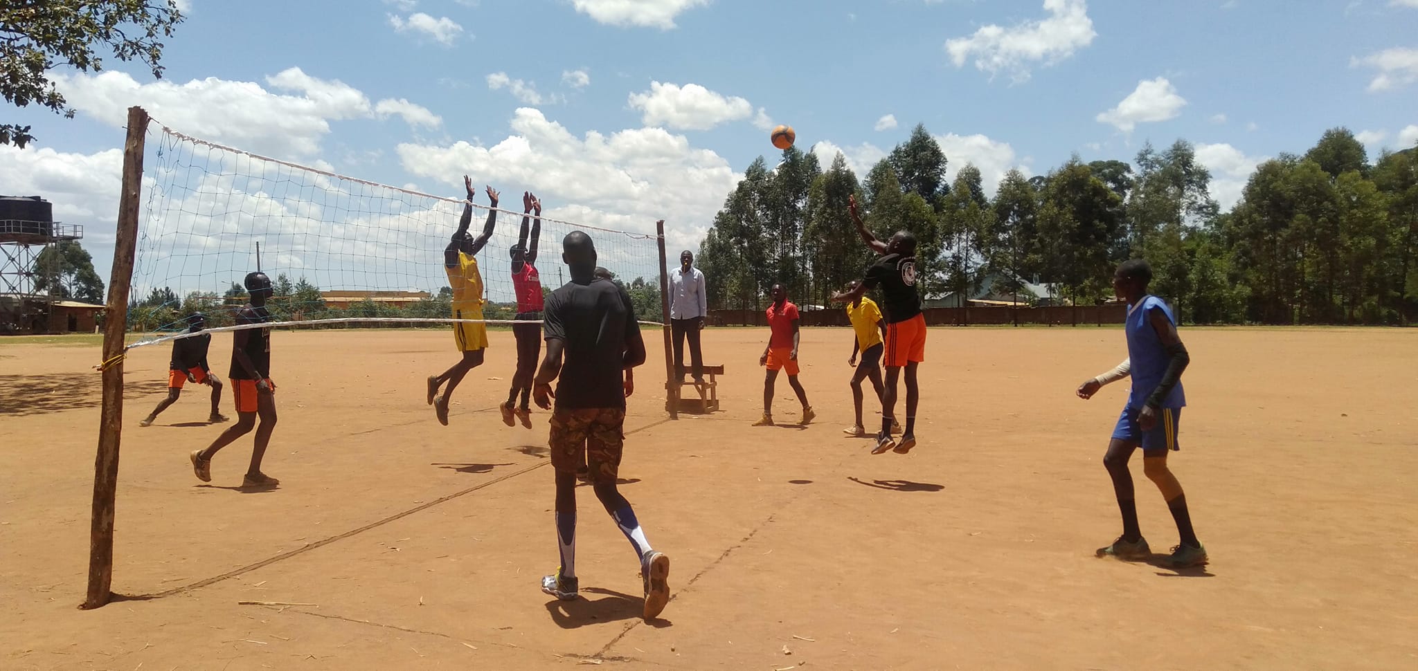 Recruitment of the county volleyball team at Kiminini Primary School.