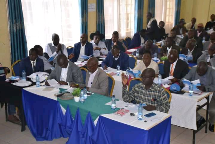 Some of the Uasin Gishu farmers and stakeholders during the public participation for the Dairy Industry Act amendments.