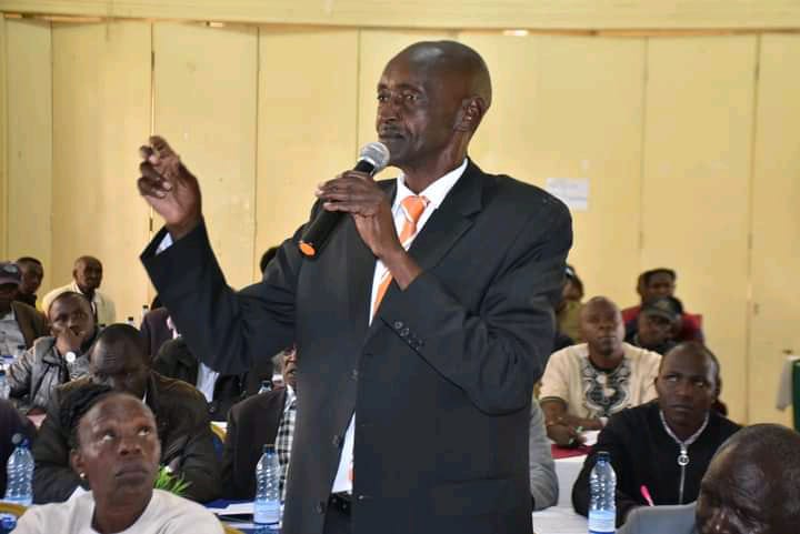 One of the dairy stakeholders giing his views during the session in Eldoret on May 23, 2023.