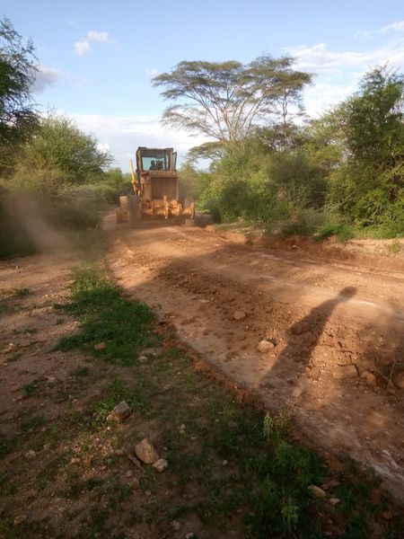 One of the roads in Rimoi Game Reserve being rehabilitated.