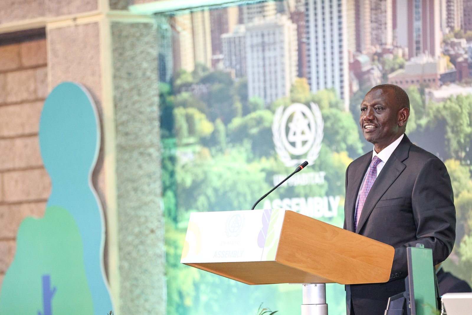 President Ruto during the official opening of the Second Session of the United Nations Habitat Assembly, UN Complex, Nairobi.