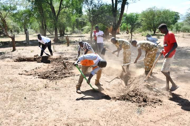 Part of the ongoing restoration activities at Rimoi National Reserve.