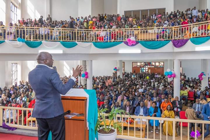 CS Murkomen addressing faithful during the opening of the church on June 25, 2023.