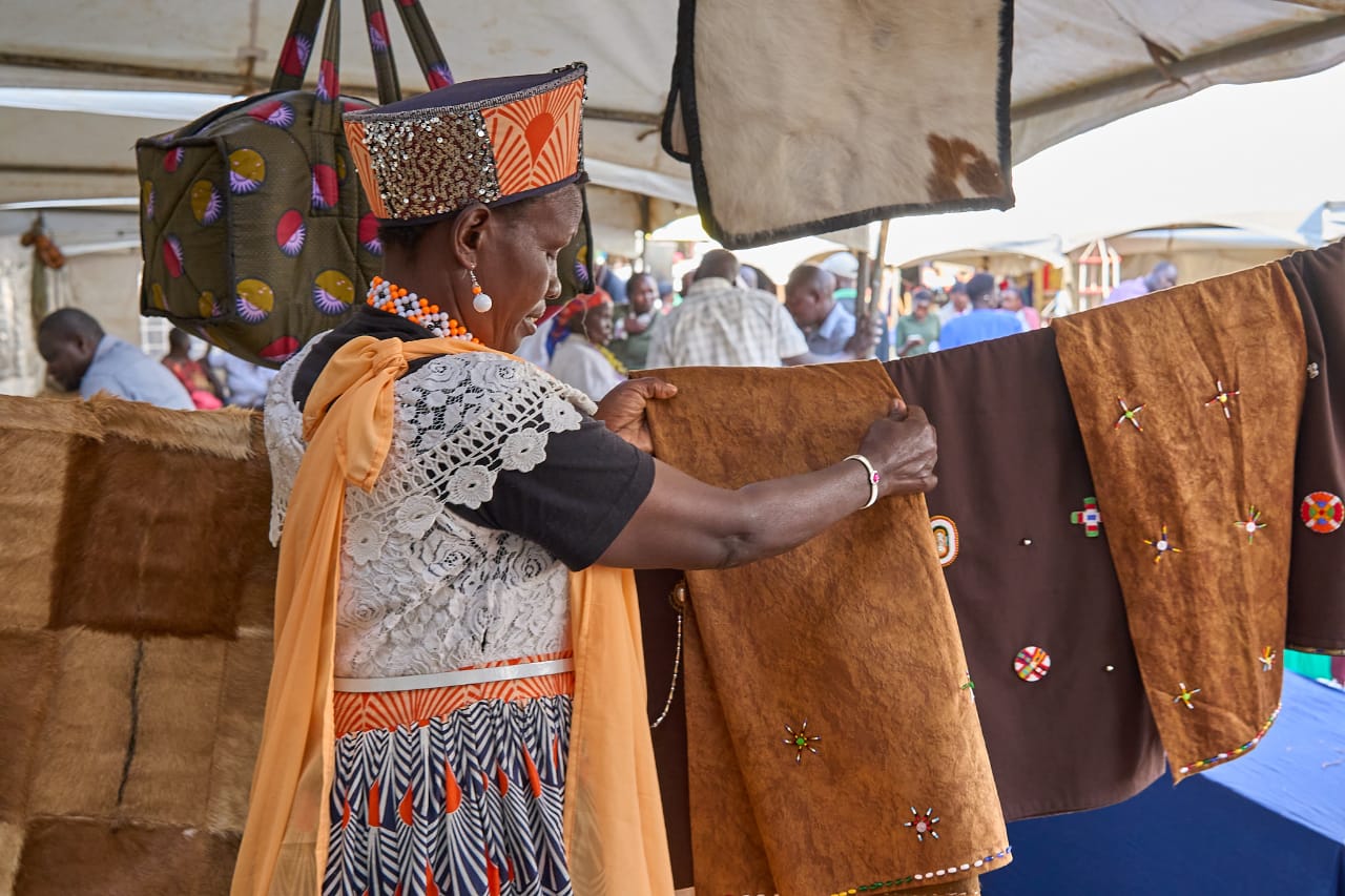 Some of the cultural practitioners’ products at the event.