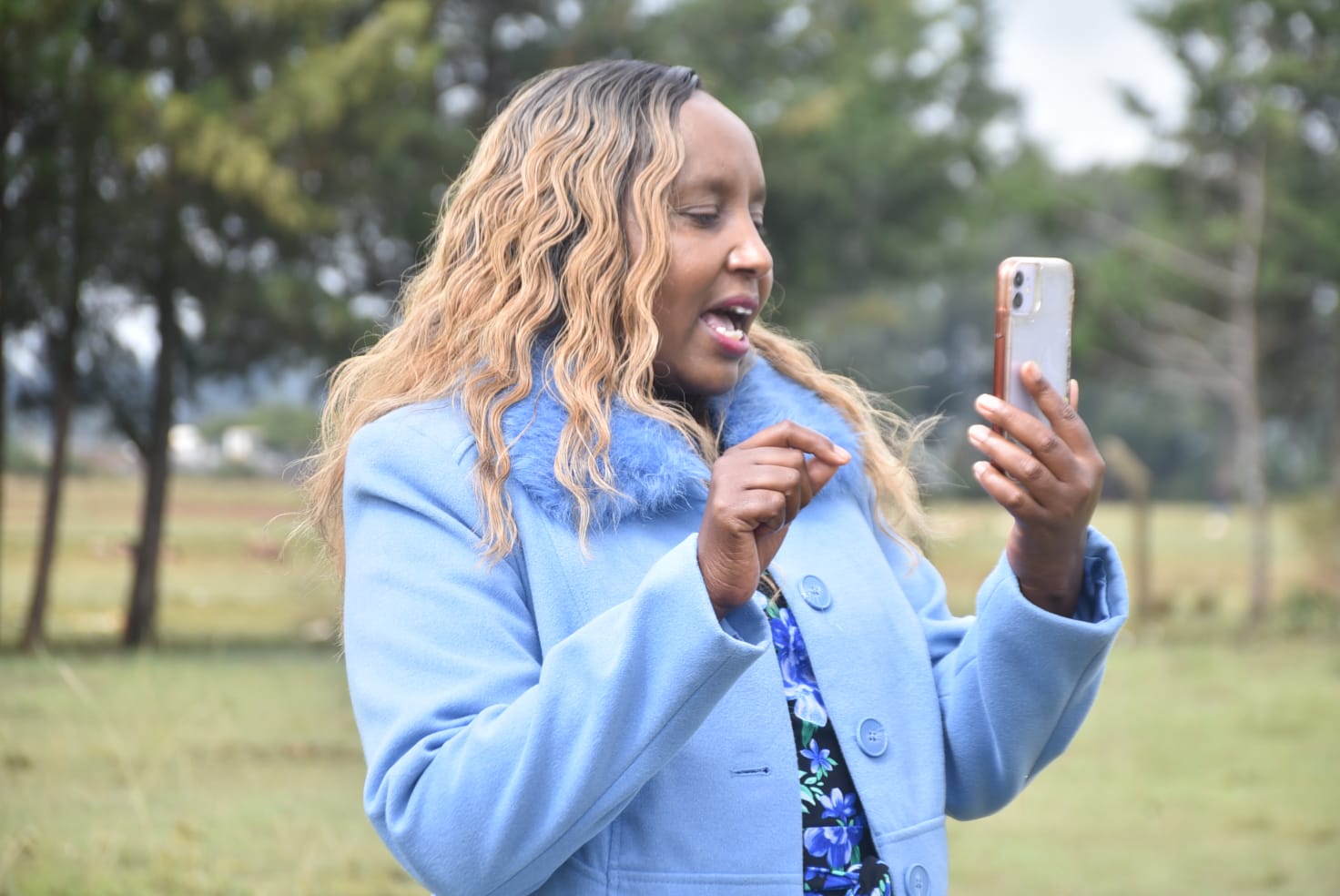 Promotive and Preventive Health Chief Officer Mrs Joyce Sang in a video call discussion with the Israel Ambasaddor to Kenya.