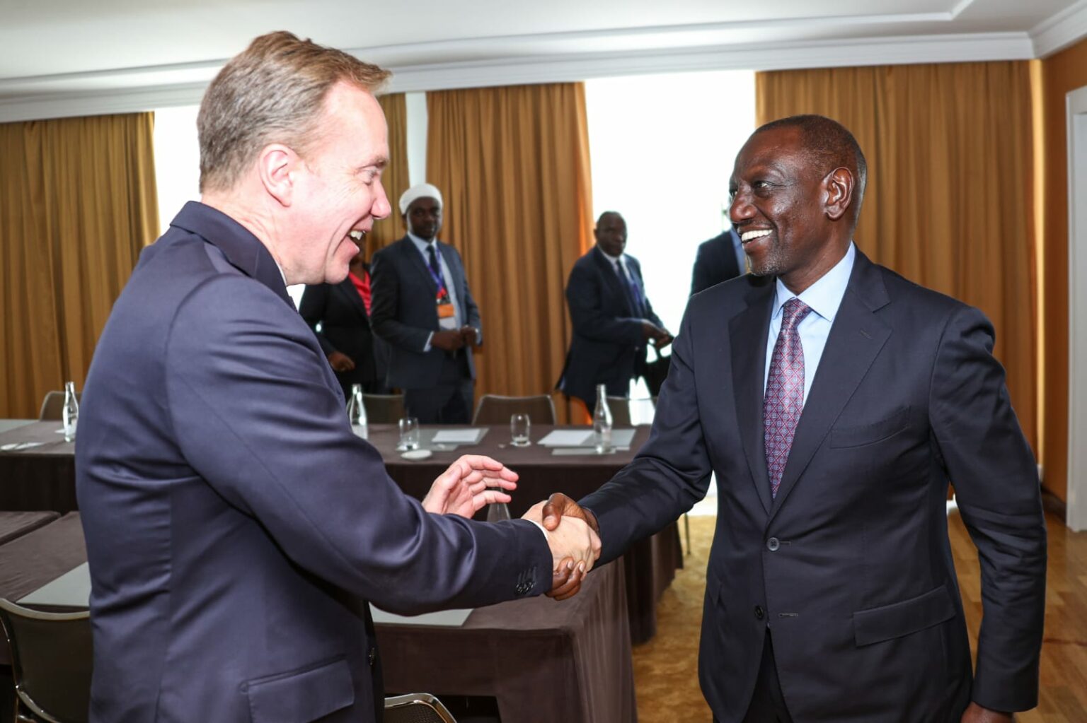 Ruto with World Economic Forum President Børge Brende