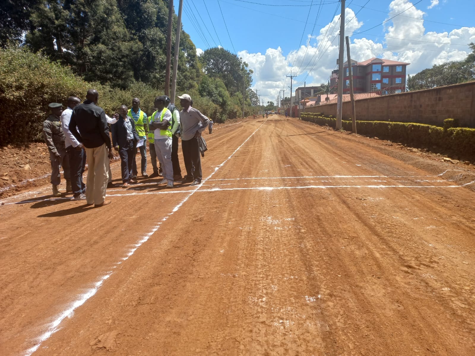 A road along the Eldoret Sports Club that is set to b tarmacked ahead of the Devolution Conference.