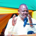 Bii speaks during the marking of 101 Cooperatives day in Uasin Gishu on July 1, 2023.