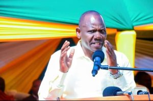 Bii speaks during the marking of 101 Cooperatives day in Uasin Gishu on July 1, 2023.