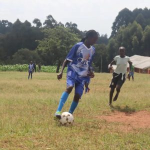 Espodec Starlets players Princess action during a recent FKF Upper Rift Regional league match.