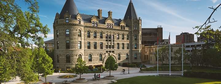 One of the iconic buildings at Winnipeg University