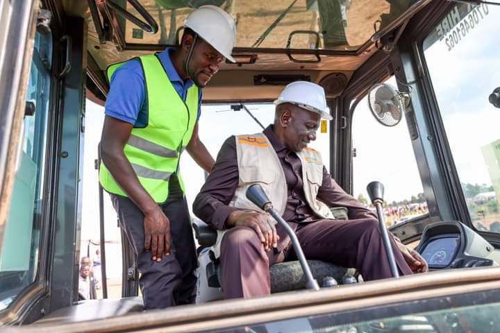 President Ruto during the groundbreaking ceremony of the Nyamira County Aggregation and Industrial Park on August 25, 2023.