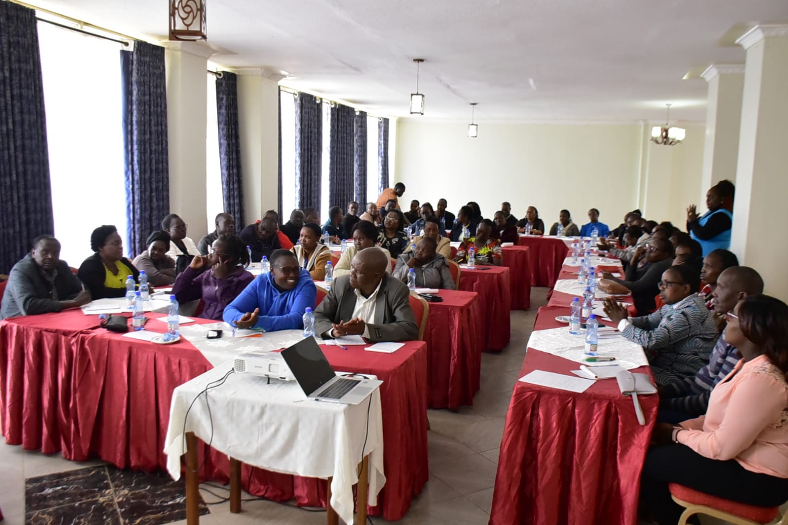 Some of the health workers during the training.