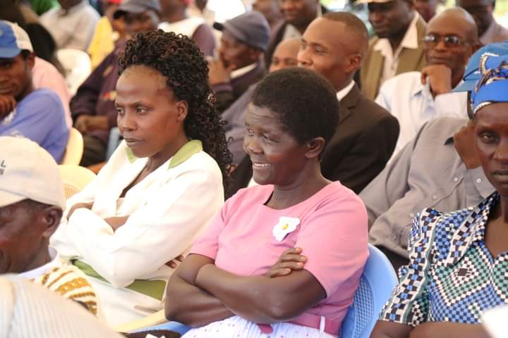Some of the residents of the settlements in Kitale set to benefit from the KISIP Projects.
