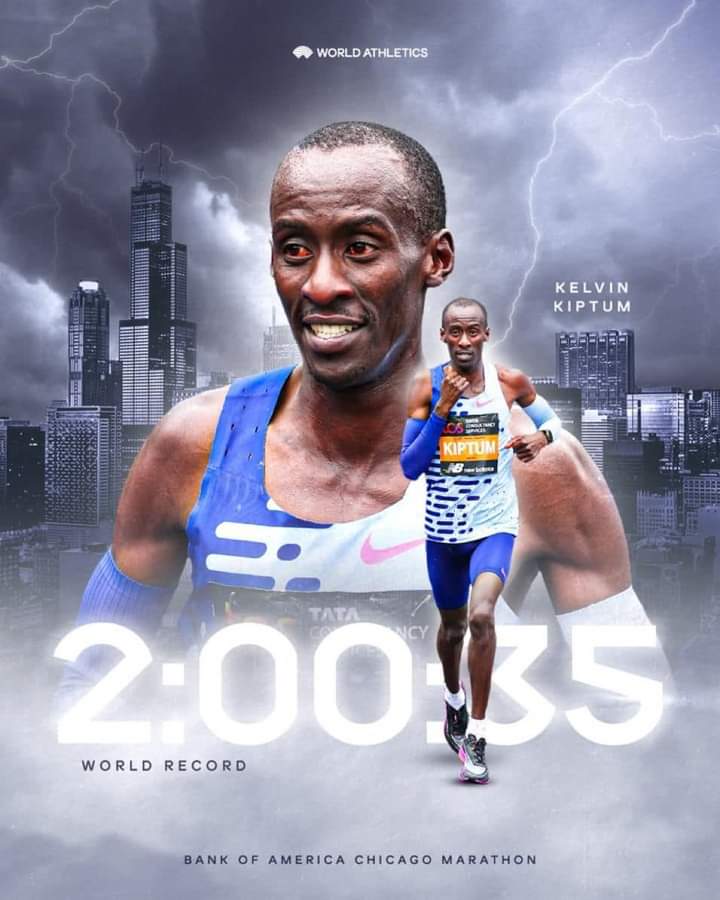 Kiptum clocked 2:01:25 in London Marathon about six months ago.
