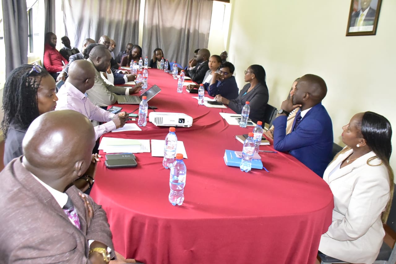 Officials from the county and partners during the meeting on October 17, 2023.