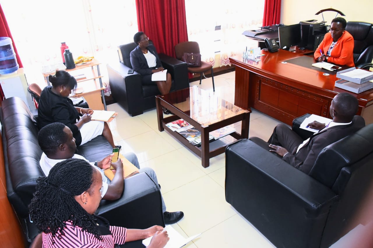 County and Stima Sacco officials during the meeting on October 23, 2023.