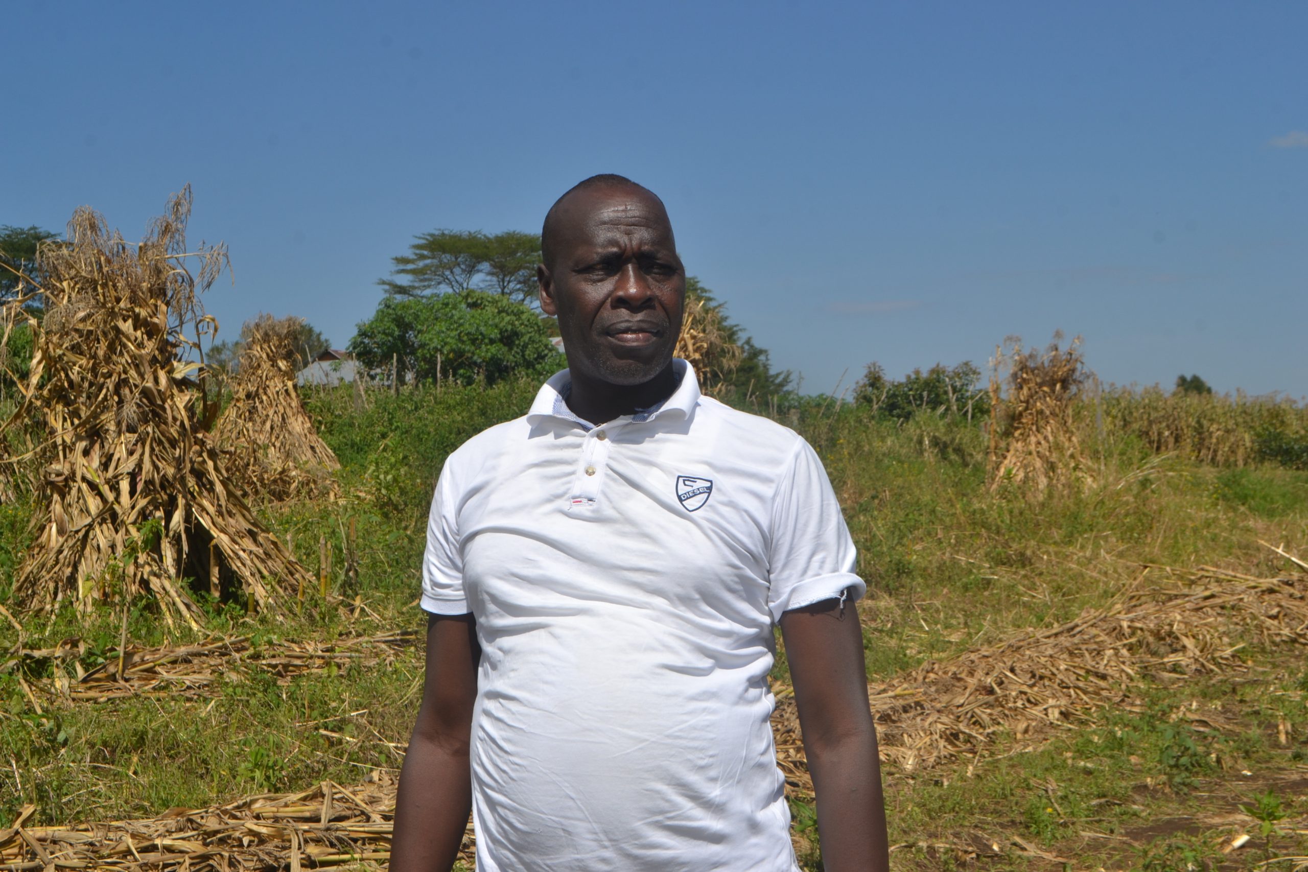 David Bisem son to the late councillor in the farm at the centre of dispute in Lessos within Nandi Hills