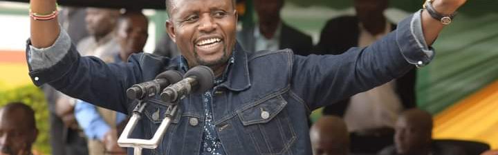 Governor Natembeya speaks during the event.