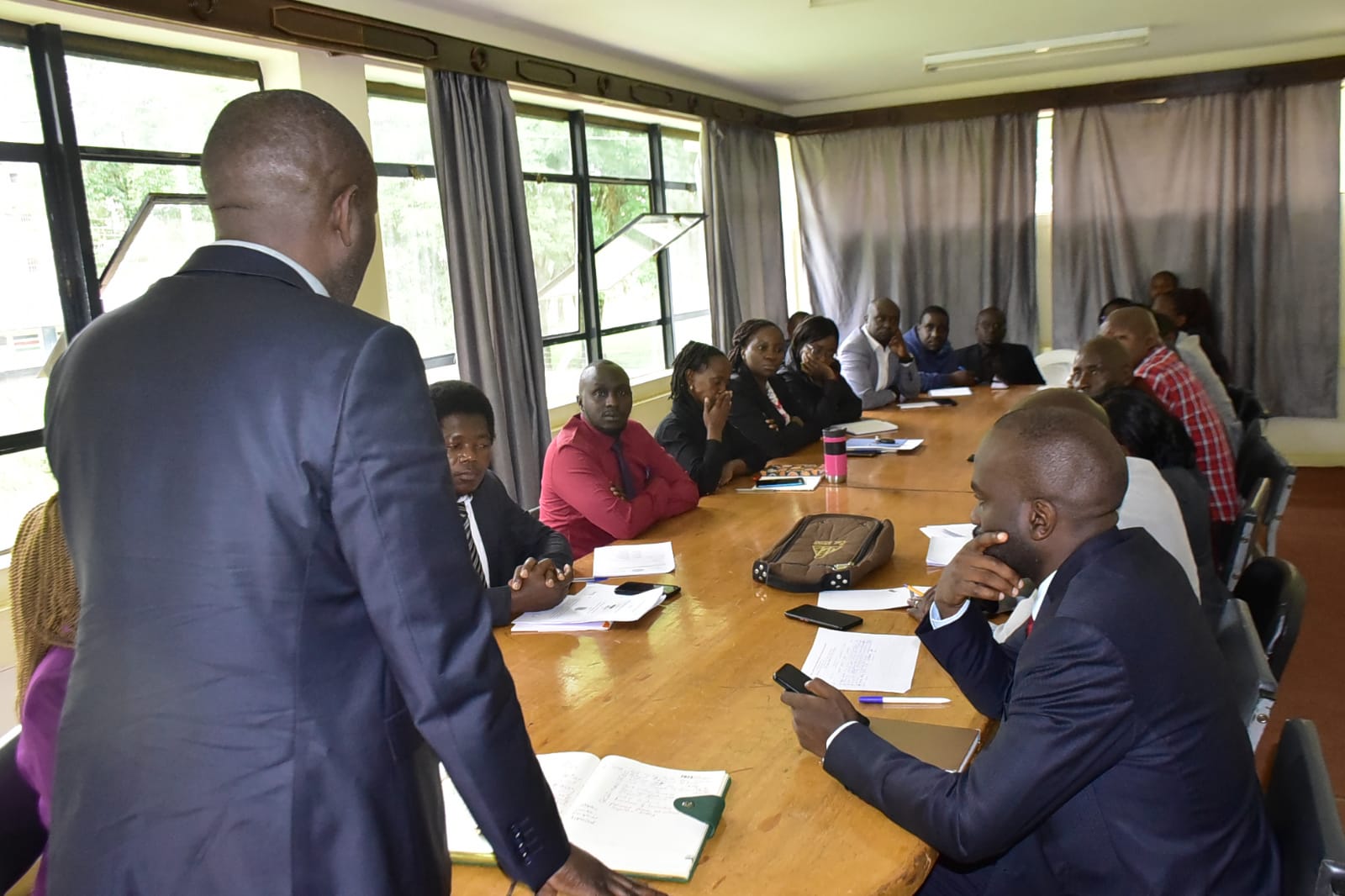 Dr Serem speaks during a meeting with medical practitioners and consultants in Eldoret on November 2, 2023.