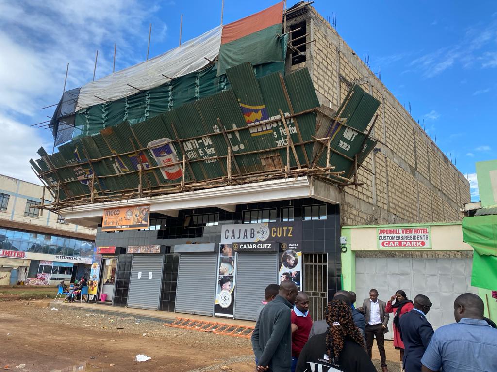 One of the buildings that the team inspected.