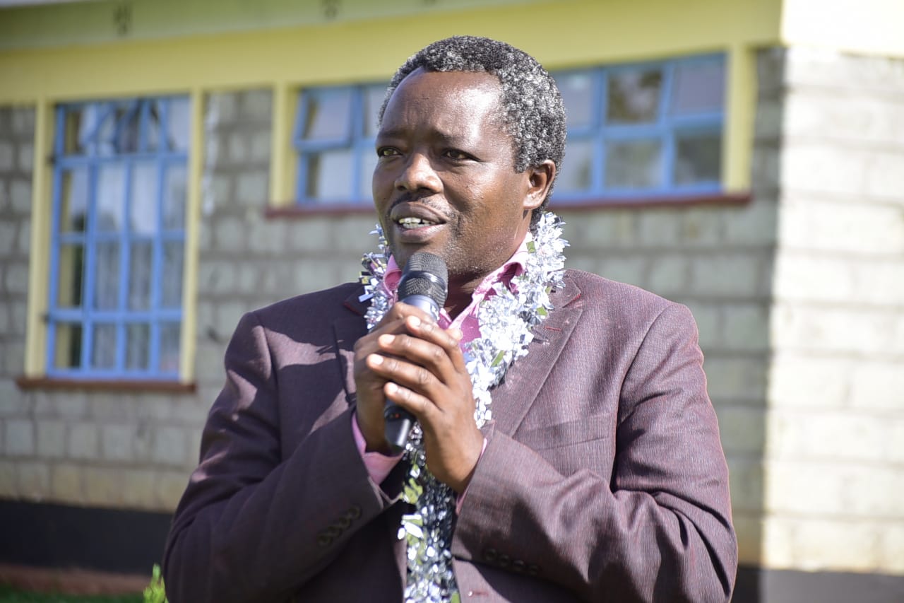 Sergoit MCA David Keitany speaking at the event.