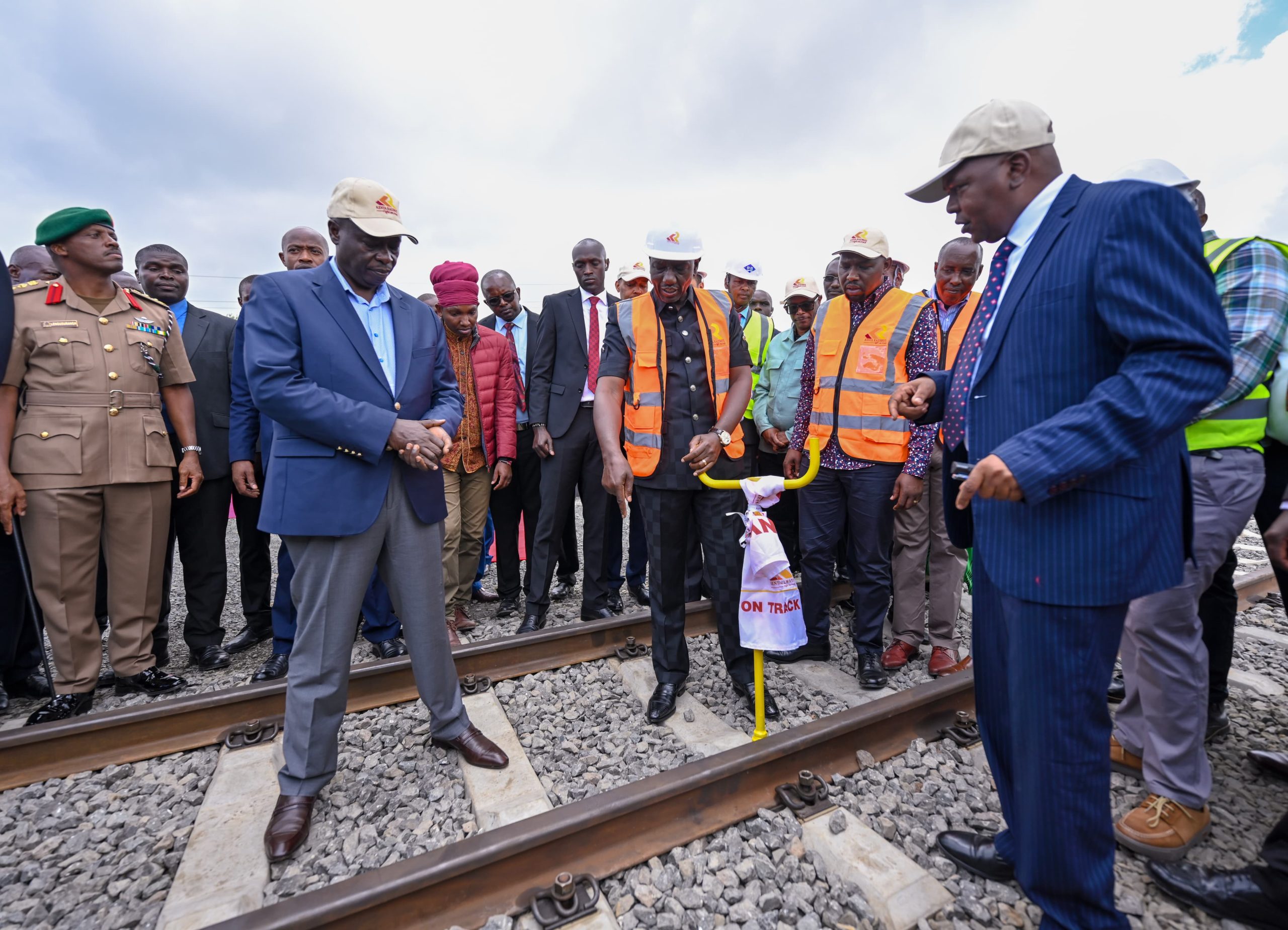 President William Ruto with DP Gachagua and other government officials during the event 