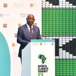 Equity Group Managing Director and CEO Dr. James Mwangi during the 2023 Africa Climate Summit.