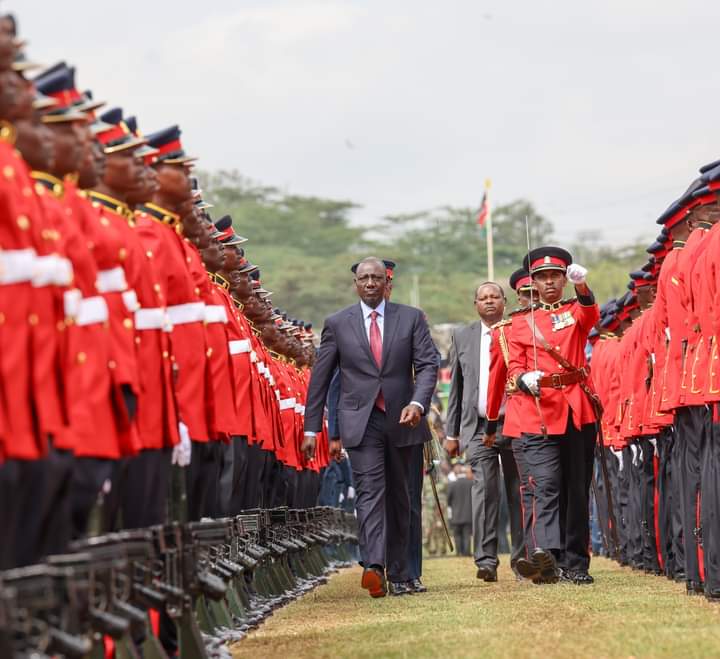President Ruto during the 60th Jamhuri Day celebrations at Uhuru Gardens.