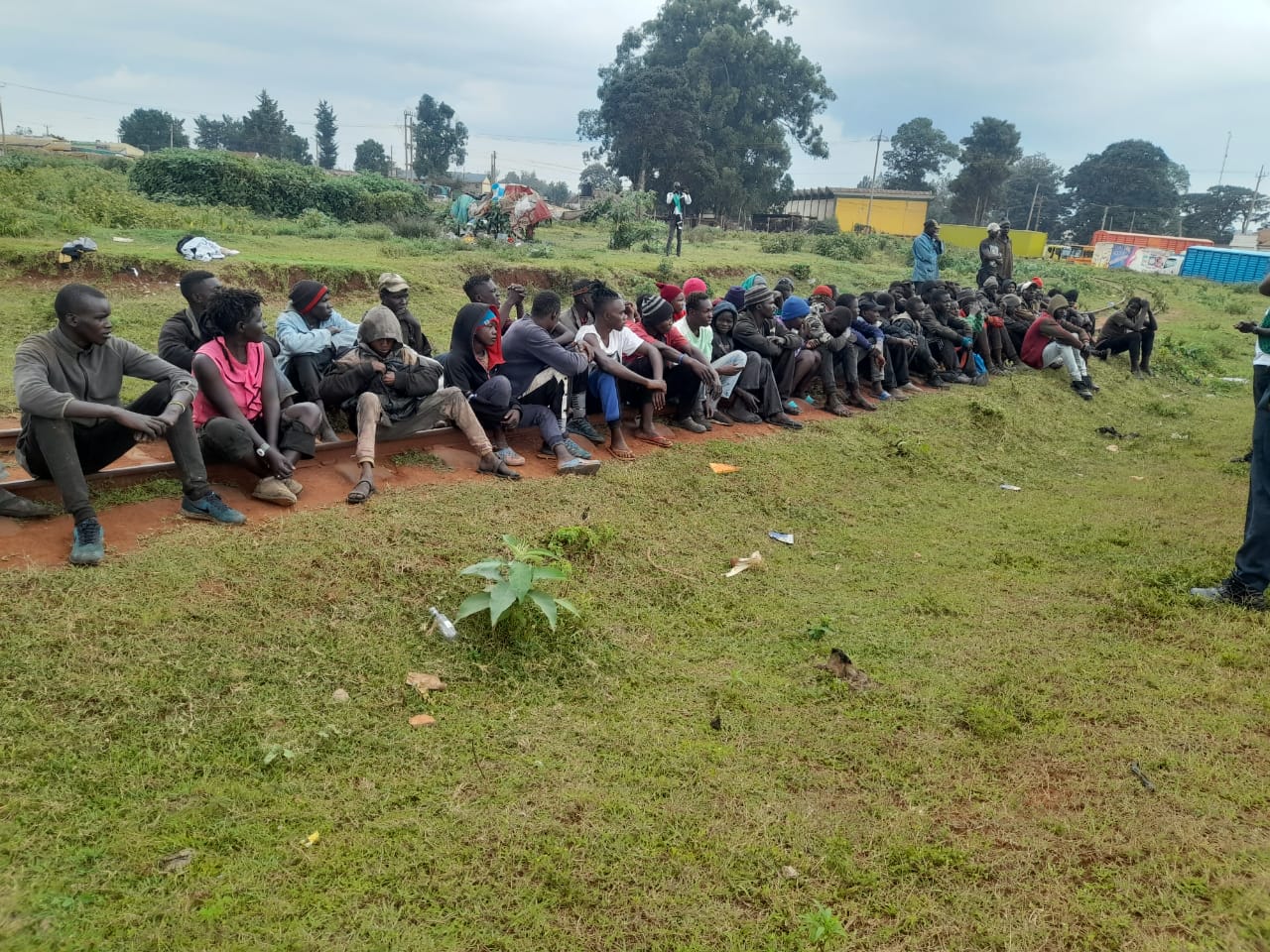 Some of the Kitale street children. 